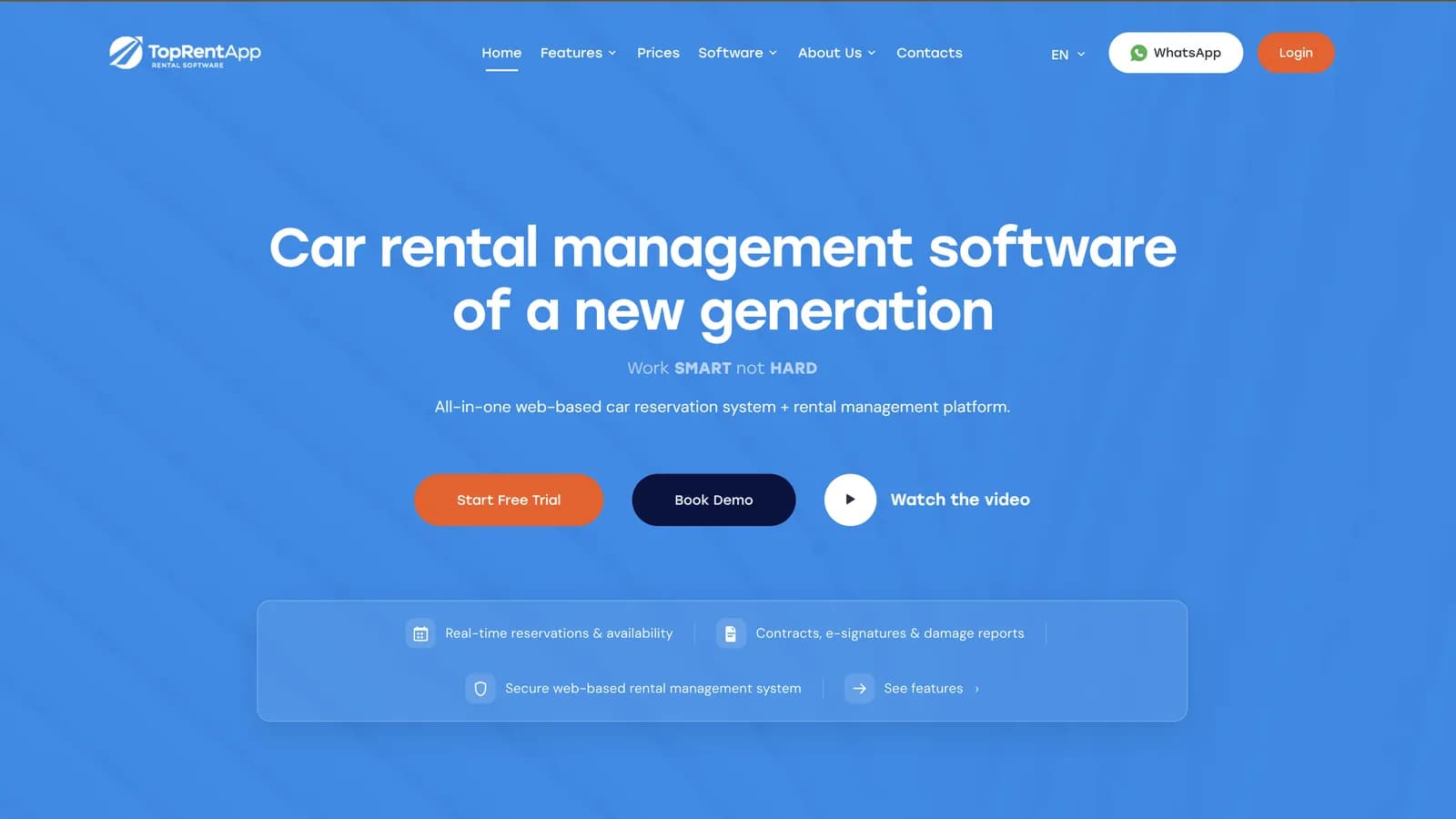 Interface screenshot: toprentapp.com — Team Lead